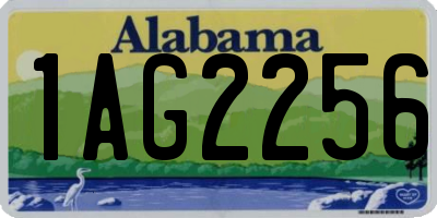 AL license plate 1AG2256