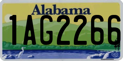AL license plate 1AG2266