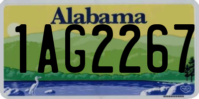 AL license plate 1AG2267