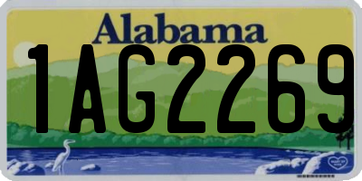 AL license plate 1AG2269