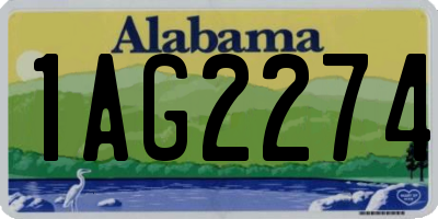 AL license plate 1AG2274