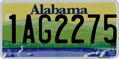 AL license plate 1AG2275
