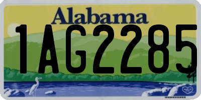AL license plate 1AG2285