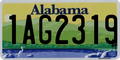 AL license plate 1AG2319