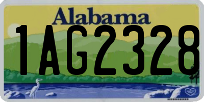 AL license plate 1AG2328