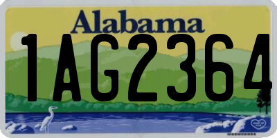 AL license plate 1AG2364