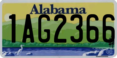 AL license plate 1AG2366