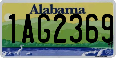 AL license plate 1AG2369