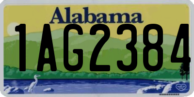 AL license plate 1AG2384