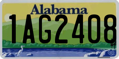 AL license plate 1AG2408