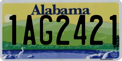 AL license plate 1AG2421