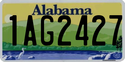 AL license plate 1AG2427