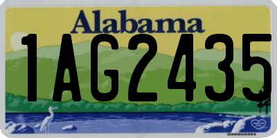 AL license plate 1AG2435