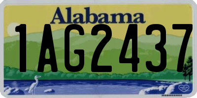 AL license plate 1AG2437