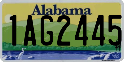 AL license plate 1AG2445