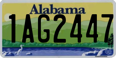 AL license plate 1AG2447
