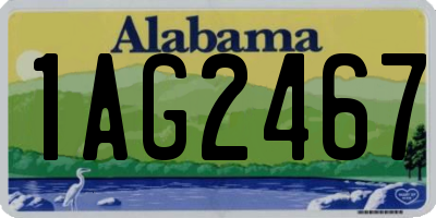 AL license plate 1AG2467