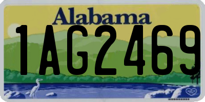 AL license plate 1AG2469