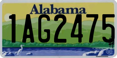 AL license plate 1AG2475