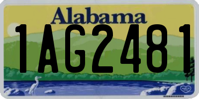 AL license plate 1AG2481