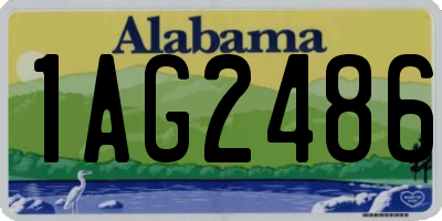 AL license plate 1AG2486