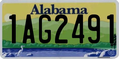 AL license plate 1AG2491