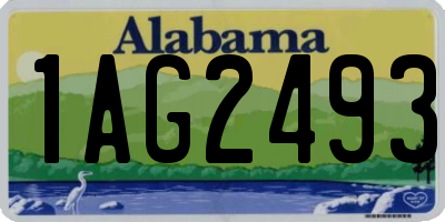 AL license plate 1AG2493