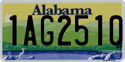 AL license plate 1AG2510