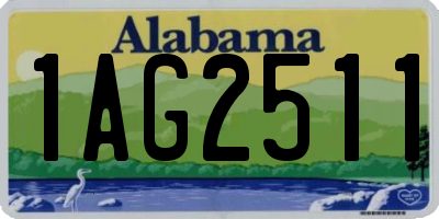 AL license plate 1AG2511