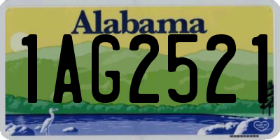 AL license plate 1AG2521