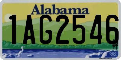 AL license plate 1AG2546