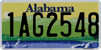 AL license plate 1AG2548