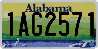 AL license plate 1AG2571