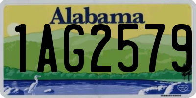 AL license plate 1AG2579