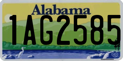 AL license plate 1AG2585