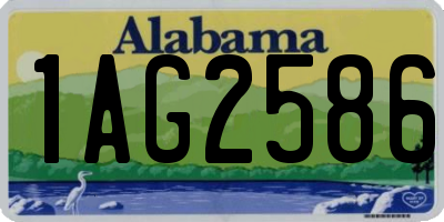 AL license plate 1AG2586