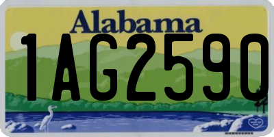 AL license plate 1AG2590