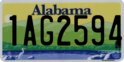 AL license plate 1AG2594