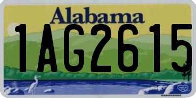 AL license plate 1AG2615