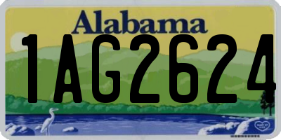 AL license plate 1AG2624