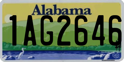 AL license plate 1AG2646