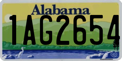 AL license plate 1AG2654