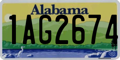 AL license plate 1AG2674