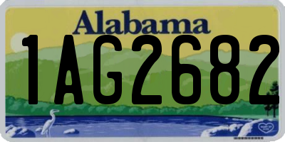 AL license plate 1AG2682