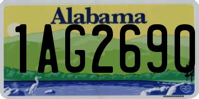 AL license plate 1AG2690