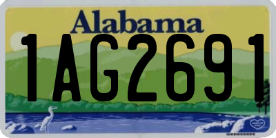 AL license plate 1AG2691