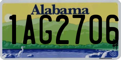 AL license plate 1AG2706