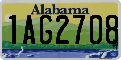 AL license plate 1AG2708