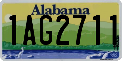 AL license plate 1AG2711