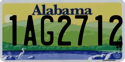 AL license plate 1AG2712